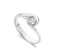 Anello Golay Donna Calla in Oro bianco Diamante AIM34